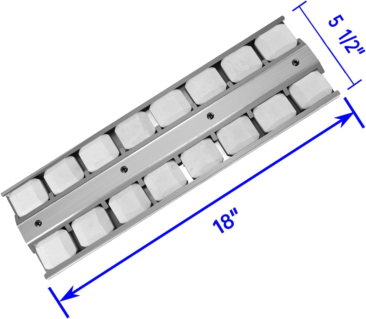 18" X 5-1/2" BBQ Grill Briquette Tray Heat Plates Shield, Replace Viking OEM 032370-000, BBQ Gas Grill Replacement Parts for VGBQ33002RENS, VGBQ33603RESS, VGBQ53024, VGBQ55424, VGIQ542241NSS