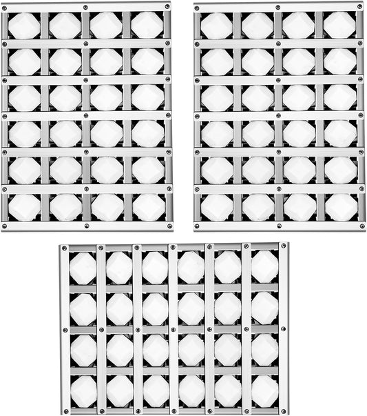 S23218-38Y Briquette Tray Assembly for Delta Grill Replacement Parts,3 Pack Heat Plates Tent Shield for Delta DHBQ38G-N,DHBQ 38G-LGrill Parts with Ceramic Rods