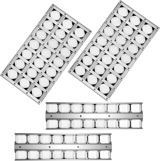 814554 and 814558 Briquette Tray Assembly Replacement Parts for Twin Eagles TEBQ36GB TEBQ36R-B for Wolf OG36,2 Pack S21759y with S21761Y Grill Heat Shield Flame Tamer with Ceramic Briquettes