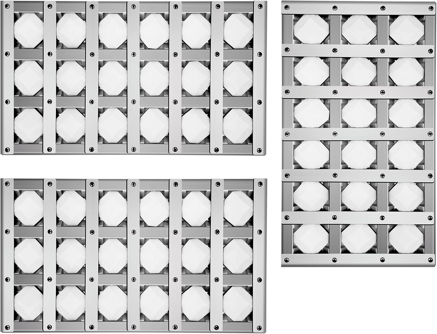 100-2070 Ceramic Briquette Tray for Artisan Grill Parts,3 Pack Radiant Tray Assembly for Alfresco Artisan with Ceramic Rods