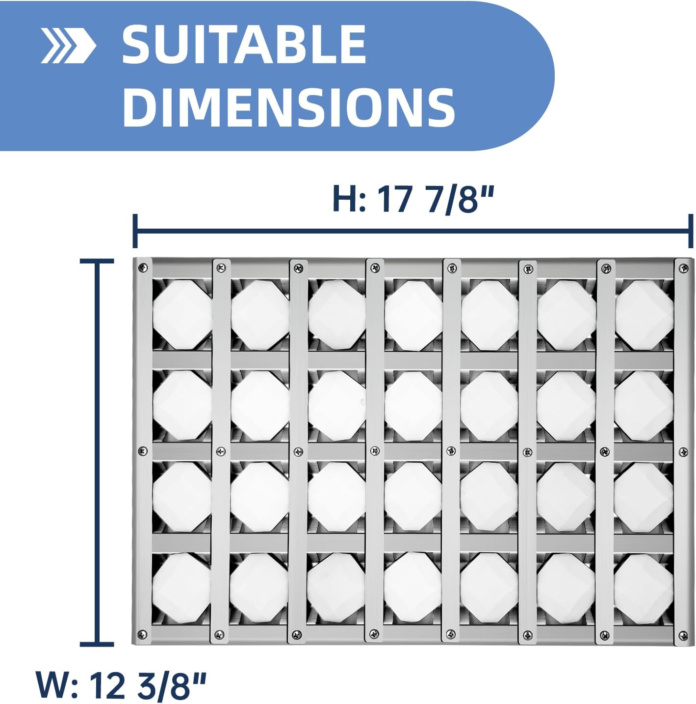 510-0522 Briquette Tray for Alfresco ALX2-42, ALX2-56,ALXE-42,ALXE-56,ALXE-56SZ, 3 Pack Radiant Tray Assembly for Alfresco Grill Replacement Parts with Ceramic Rods