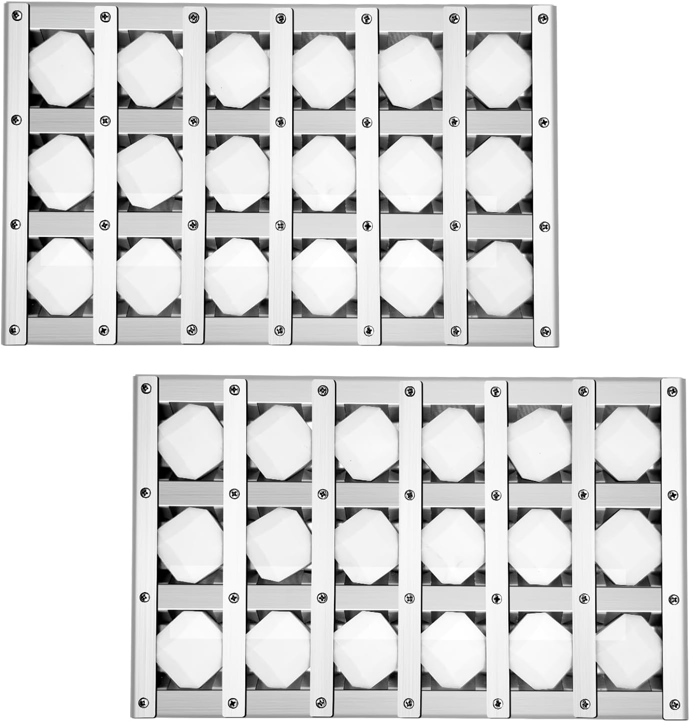 80743 Grills Complete Briquette Tray Assembly for Lynx Grill Replacement Parts,2 Pack Heat Plates Tent Shield for Sedona by Lynx L400, L600, L700Grill Parts with Ceramic Rods