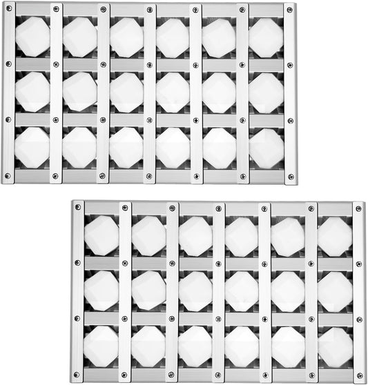 80743 Grills Complete Briquette Tray Assembly for Lynx Grill Replacement Parts,2 Pack Heat Plates Tent Shield for Sedona by Lynx L400, L600, L700Grill Parts with Ceramic Rods