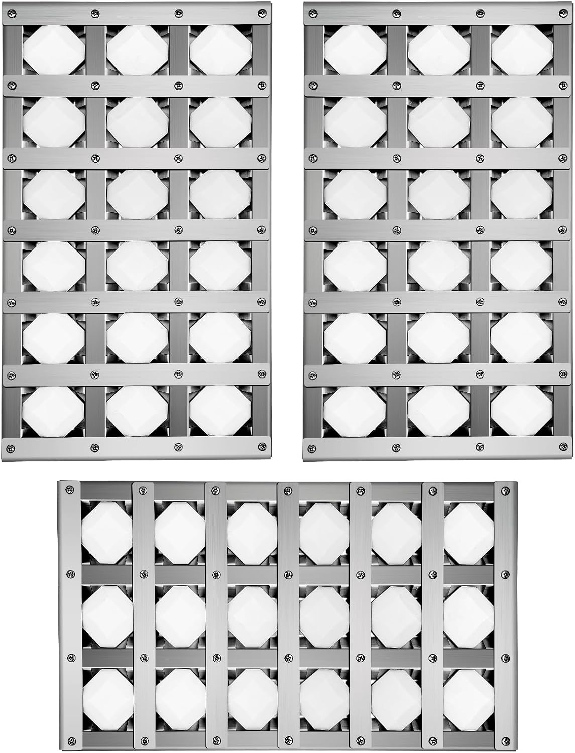 510-1025 Briquette Tray for Alfresco Grill Parts,3 Pack Radiant Tray Assembly for Alfresco Artisan with Ceramic Rods